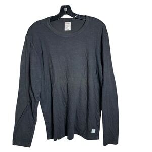 AG Adriano Goldschmied Mens Medium Gray Long Sleeve Cotton layering soft grunge